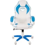 Компьютерный стул Chairman game 16 White/Blue 00-07030049