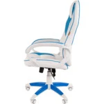 Компьютерный стул Chairman game 16 White/Blue 00-07030049