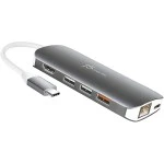 Аксессуар для ПК и Ноутбука j5create Мульти-переходник USB-C с HDMI / VGA / Ethernet / USB Type-A 3.1 / PD 3.0 JCD384