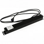 Аксессуар для серверного шкафа Hyperline Блок розеток для 19" шкафов горизонтальный 6 розеток Schuko SHE19-6SH-2.5IEC