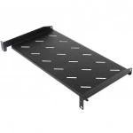 Полка для серверного шкафа Hyperline Полка угловая с перфорацией 19", 1U, ширина 440 мм, глубина 250 мм TAL3-1U-250-RAL9005