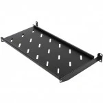 Полка для серверного шкафа Hyperline Полка угловая с перфорацией 19", 1U, ширина 440 мм, глубина 250 мм TAL3-1U-250-RAL9005