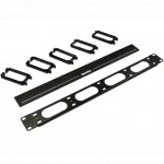 Аксессуар для серверного шкафа Hyperline Кабельный организатор с пластиковыми кольцами с крышкой 19" 1U CM-1U-5R-PL-COV