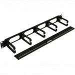 Аксессуар для серверного шкафа Hyperline Кабельный организатор с пластиковыми кольцами с крышкой 19" 1U CM-1U-5R-PL-COV