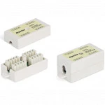 Инструмент для монтажа СКС Hyperline Проходной адаптер (coupler) Dual IDC категория 5e 4 пары CA-IDC-C5E-WH