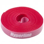 Аксессуар для кабельных сетей Hyperline Лента (липучка) в рулоне ширина 16 мм длина 5м красная WASNR-5x16-RD