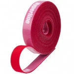 Аксессуар для кабельных сетей Hyperline Лента (липучка) в рулоне ширина 16 мм длина 5м красная WASNR-5x16-RD