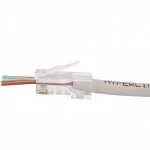 Коннектор Hyperline Разъем легкой оконцовки RJ-45 (8P8C) под витую пару (100 шт.) PLEZ-8P8C-U-C5-100