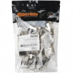 Коннектор Hyperline Разъем RJ-45(8P8C) под витую пару категория 6 (50 µ''/ 50 микродюймов) (100 шт) PLUG-8P8C-UV-C6-SH-100