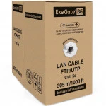 Кабель витая пара ExeGate Кабель SFTP 4 пары кат.5e бухта 305м EX281809RUS