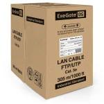 Кабель витая пара ExeGate UTP-2-C5e-CU-S24-IN-PVC-GY-305 EX281821RUS