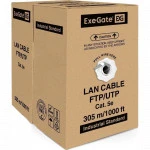 Кабель витая пара ExeGate UTP4-C5e-CCA-S25-IN-PVC-GY-305 EX281817RUS