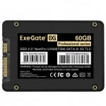 Внутренний накопитель ExeGate EX278215RUS (SSD (твердотельные), 60 ГБ, 2.5 дюйма, SATA)