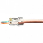 Коннектор Hyperline Разъем легкой оконцовки RJ-45 (8P8C) под витую пару PLEZ-8P8C-U-C6-100