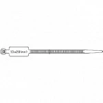 Инструмент для монтажа СКС Hyperline Стяжка нейлоновая неоткрывающаяся безгалогенная (halogen free) 300x4.8 мм GTK-300STC