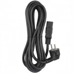 Опция для ИБП Hyperline Кабель питания (Schuko+C19) (3x1.5) 16A угловая вилка 5м PWC-IEC19-SHM-5.0-BK