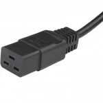 Опция для ИБП Hyperline Кабель питания (Schuko+C19) (3x1.5) 16A угловая вилка 5м PWC-IEC19-SHM-5.0-BK
