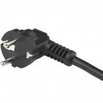 Опция для ИБП Hyperline Кабель питания (Schuko+C19) (3x1.5) 16A угловая вилка 5м PWC-IEC19-SHM-5.0-BK
