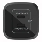 Belkin Dual USB-C GaN Charger Black WCH011vfBK 45