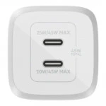 Belkin Dual USB-C GaN Charger WCH011vfWH 45
