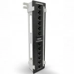 Патч-панель Hyperline PPW-12-8P8C-C5E 12 портов, Flat, Cat. 5e