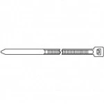 Инструмент для монтажа СКС Hyperline Стяжка нейлоновая неоткрывающаяся безгалогенная (halogen free) 200x3.6 мм полиамид 6.6 -40°C - +85°C черная (100 шт) GT-200IBC