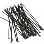 Инструмент для монтажа СКС Hyperline Стяжка нейлоновая неоткрывающаяся безгалогенная (halogen free) 200x3.6 мм полиамид 6.6 -40°C - +85°C черная (100 шт) GT-200IBC