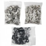 Аксессуар для серверного шкафа Hyperline Комплект винт M6, квадратная гайка, шайба (16 мм) (50 шт.) CNS-M6-16-50