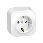 Розетка Legrand Розетка с зк с зш Legrand Forix 16A 250В IP20 накладная белый 782420