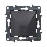 Аксессуар для кабельных сетей Legrand Вывод кабеля Niloe Step с фиксатором IP21 Чёрный 863529