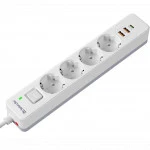 Сетевой фильтр Defender DFS-143 White 99434
