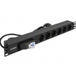Аксессуар для серверного шкафа ExeGate Блок розеток горизонтальный ServerPro (19", 1U, 6 Schuko) EX280835RUS