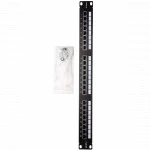 Патч-панель Hyperline WR-PL-24-C5E-SH-D 24 порта, FTP, Cat. 5e