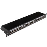 Патч-панель Hyperline WR-PL-24-C5E-SH-D 24 порта, FTP, Cat. 5e
