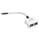 Сетевое устройство Hyperline Разветвитель RJ-45 4Pr.T568A/T568B -> 2 x 2Pr.10BASE-T SPL-YT4-E2-E2 Сплиттер