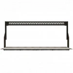 Патч-панель Hyperline Модульная патч-панель 19" 24 порта 4 съемные панели по 6 модулей 1U (без модулей) PPBL6-19-24-RM (24 порта)