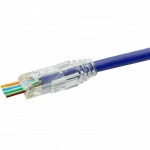 Коннектор Hyperline Разъем легкой оконцовки RJ-45 (8P8C) под витую пару PLEZ-8P8C-UA-C6-100
