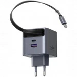 UGREEN X614 45W 2C1A GaN Fast Charger with Retractable Cable USB-C 65822 45