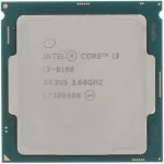 Процессор Intel Core i3-8100 CM8068403377308 Core i3, 4, 3.6, 6, OEM
