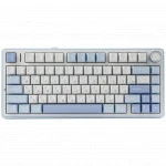 Клавиатура Aula F75 White+Blue+Purple Gray Wood V3 Беспроводная, Bluetooth