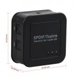 Аксессуар для аудиотехники NO NAME Цифровой аудио переключатель портов SPDIF/Toslink 3x1 SPSW3101