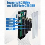 Аксессуар для жестких дисков NO NAME Корпус для установки M.2 SSD накопителя NVME M-Key (USB 3.0) в PlayStation5 0013709