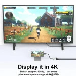 Кабель интерфейсный RREAKA Конвертер 0013710 USB Type A - USB Type C - HDMI