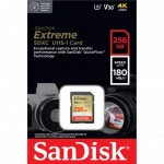 Флеш (Flash) карты SanDisk Extreme UHS-I Class 3 (U3) V30 SDSDXVV-256G-GNCIN (256 ГБ)