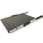 Полка для серверного шкафа Hyperline выдвижная c 19'' креплением глубина 800 мм нагрузка до 20 кг TSS3-800-RAL9004