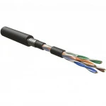 Кабель витая пара Hyperline Кабель витая пара неэкранированный U/UTP категория 5e 4 пары UUTP4-C5E-S24-ARM-OUT-PE/PE-BK