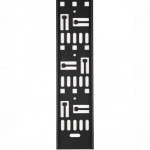 Аксессуар для серверного шкафа Hyperline Перфорированный вертикальный кабельный организатор-лоток 75х9 мм CDV-TS-75x9-42U-RAL9005