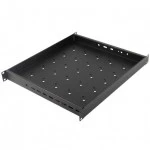 Полка для серверного шкафа Hyperline Полка c 19'' креплением, раздвижная, 1U, с регулируемой глубиной установки от 405 мм до 700 мм, нагрузка до 180 кг TSD3M-1U-405/700-RAL9005
