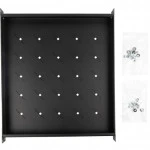 Полка для серверного шкафа Hyperline Полка c 19'' креплением, раздвижная, 1U, с регулируемой глубиной установки от 405 мм до 700 мм, нагрузка до 180 кг TSD3M-1U-405/700-RAL9005