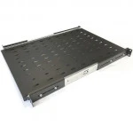 Полка для серверного шкафа Hyperline выдвижная c 19 креплением глубина 450 мм нагрузка до 20 кг TSS3-450-RAL9004